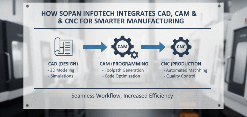 How SOPAN Infotech Integrates CAD, CAM & CNC Solutions for Smarter Manufacturing