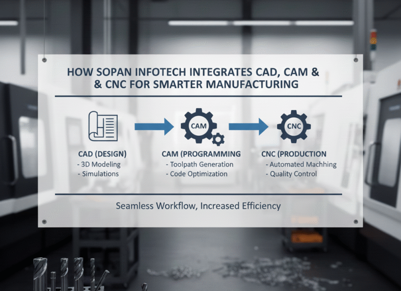 How SOPAN Infotech Integrates CAD, CAM & CNC Solutions for Smarter Manufacturing