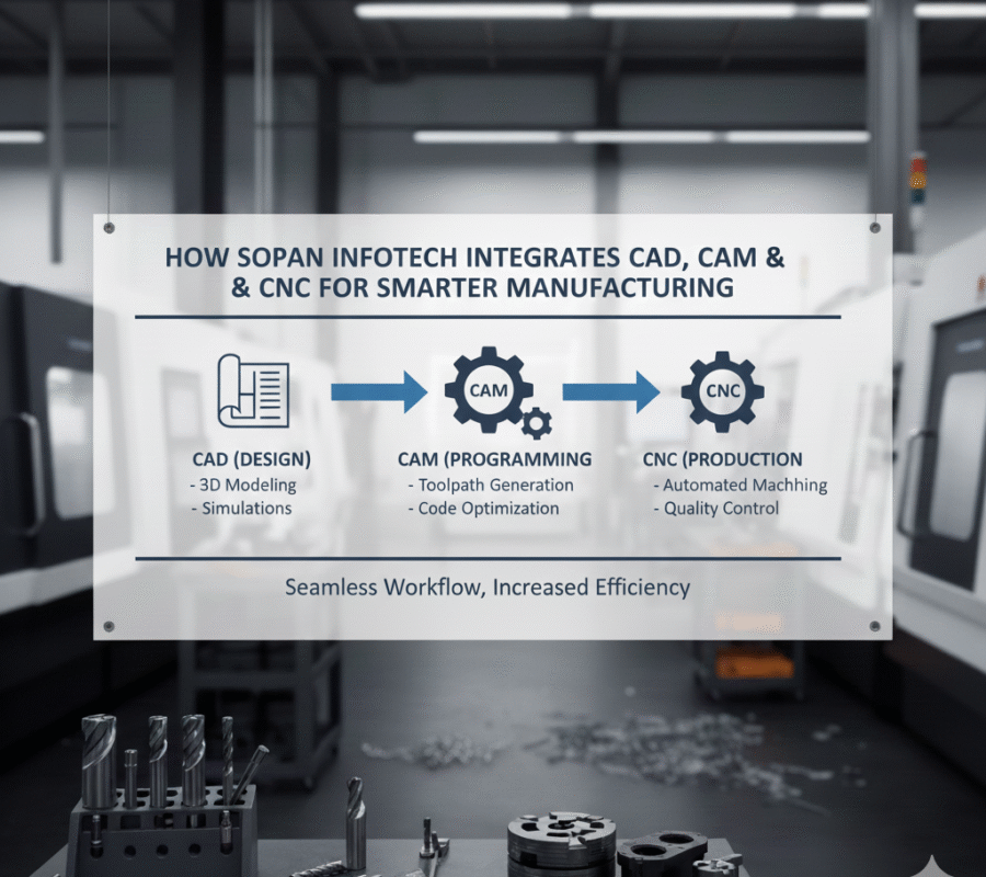 How SOPAN Infotech Integrates CAD, CAM & CNC Solutions for Smarter Manufacturing