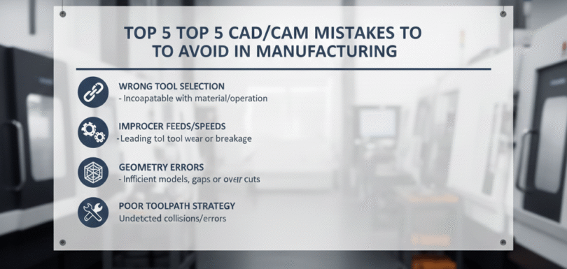 Top 5 CADCAM Mistakes to Avoid in Manufacturing