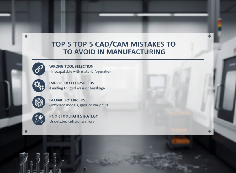 Top 5 CADCAM Mistakes to Avoid in Manufacturing