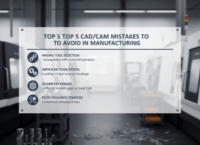 Top 5 CADCAM Mistakes to Avoid in Manufacturing