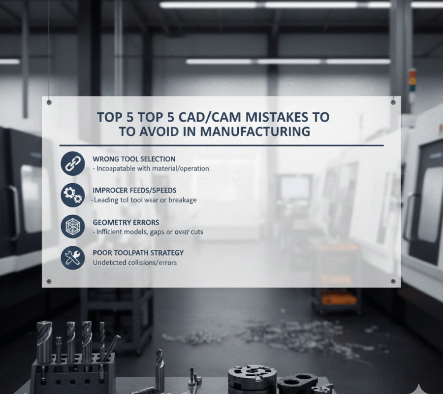 Top 5 CADCAM Mistakes to Avoid in Manufacturing