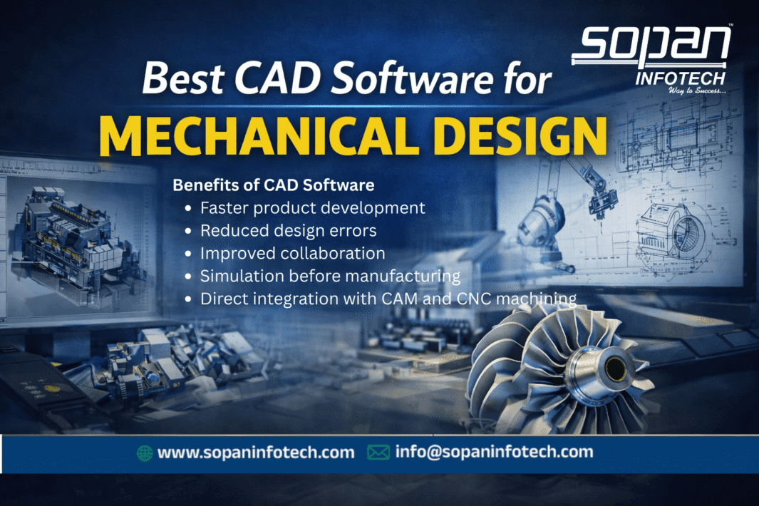 Best CAD Software for Mechanical Design - SOPAN Infotech