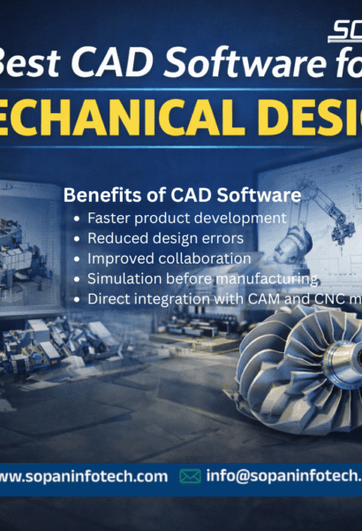 Best CAD software for mechanical design by SOPAN INFOTECH SURAT