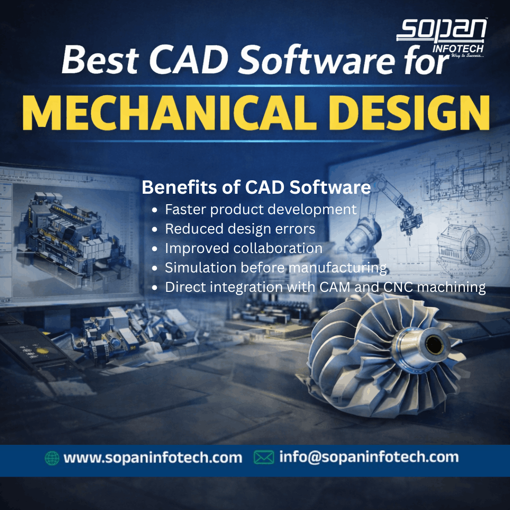 Best CAD Software for Mechanical Design - SOPAN Infotech
