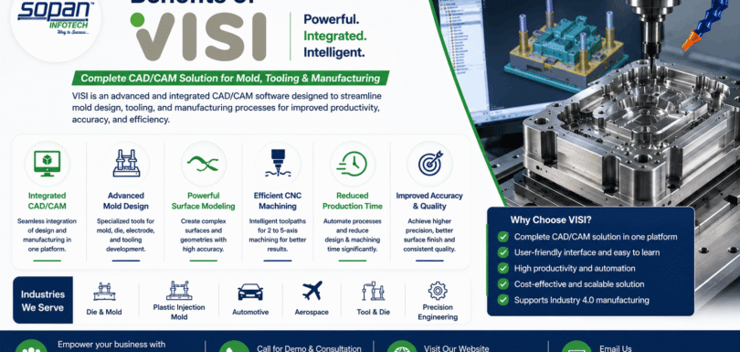 Benefits of VISI CADCAM Software by sopan infotech surat