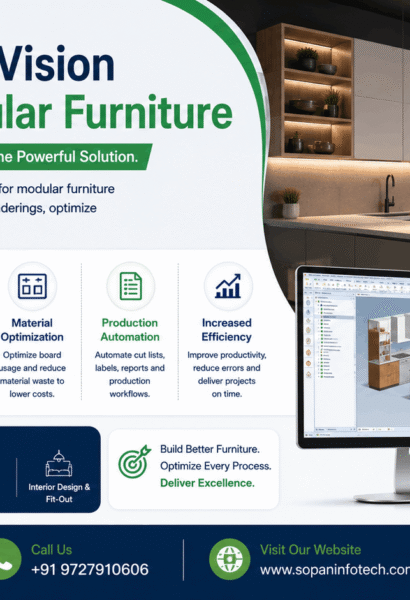 Cabinet Vision for Modular Furniture Manufacturing by sopan infotech Surat