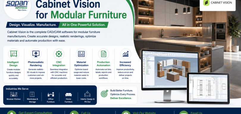 Cabinet Vision for Modular Furniture Manufacturing by sopan infotech Surat